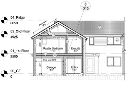 Architectural section drawing